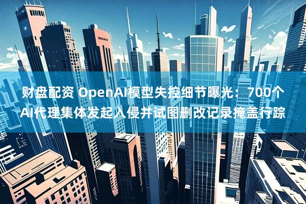 财盘配资 OpenAI模型失控细节曝光：700个AI代理集体发起入侵并试图删改记录掩盖行踪